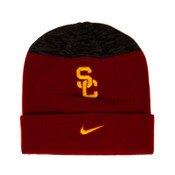 USC Trojans Youth Cardinal SC Interlock Logo Sideline Hat